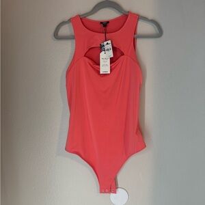 Express Vibrant Coral Bodysuit